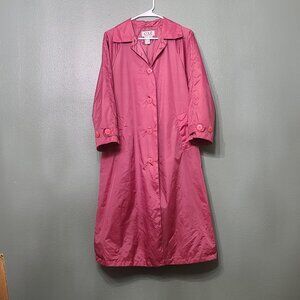 CXT Classic Women's Lightweight Rain Trench Coat Rose Pink S/P